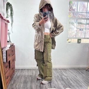 Women's Beige Utility Jacket